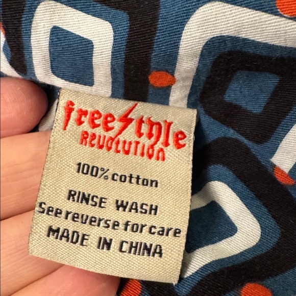 Dark Denim Trench Coat Fitted Button Up Jacket w/ Pockets Patterned Lining 2X - Picture 13 of 14